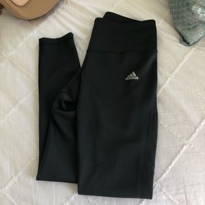 Dark grey adidas workout leggings